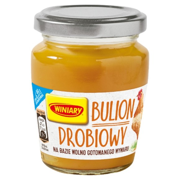 Winiary BULION DROBIOWY W PŁYNIE na wolno gotowanym wywarze 160g na 3,5L